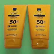 2x Avon Care Sun + SPF50 Protect Moisturising Sun Cream 150ml, Water Resistant 41.67 per litre