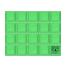 20 Pcs PBT Keycap Set DSA Mechanical Numeric Keypads for Keyboard, Green