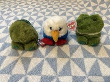 Puffkins Lot of 3 Small Stuffed Animals Plush 1994 6-14 in Ages 3-7 Years