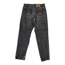 Vintage Levi  s 550 Black Orange Tab Jeans Size 32x32 Faded Tapered Made USA READ