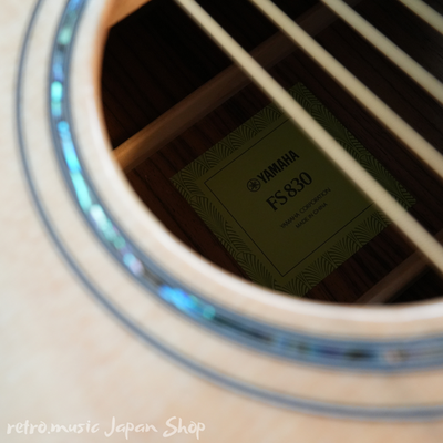 Yamaha FS830 Acoustic Guitar Natural Rosewood Back & Sides Brand