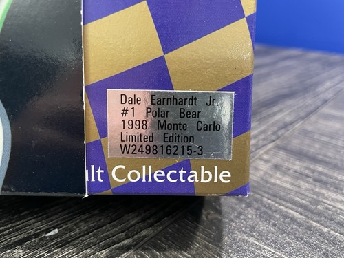 Dale Earnhardt Jr. 1998 No.1 Coca Cola Polar Bear Monte Carlo NASCAR 1:24 Scale - Picture 4 of 10
