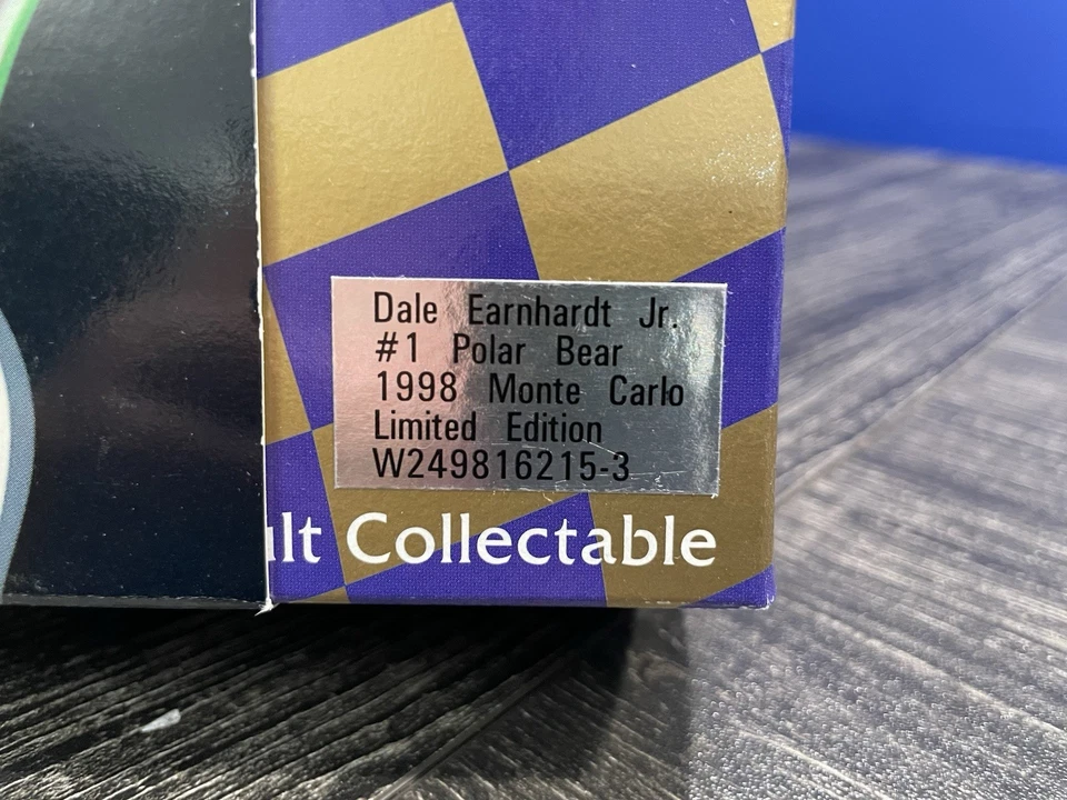 Oso polar Dale Earnhardt Jr. 1998 No.1 Coca Cola Monte Carlo NASCAR escala 1:24 Foto 4 de 4