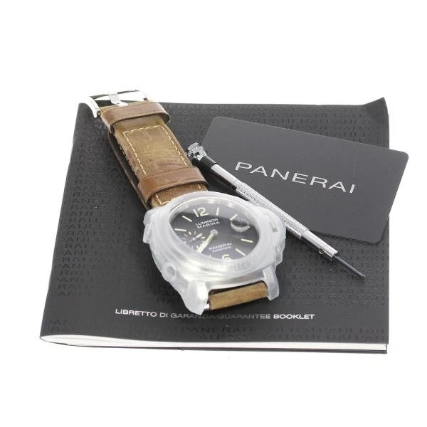 Panerai — Officine Panerai Luminor Marina 44mm PAM01104 44mm SS Black Dial Watch #C4192