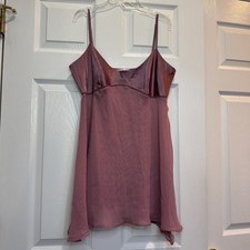 Victorias Secret Women Lingerie Nightgown Babydoll Slip Dress Sheer Size Large