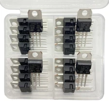 20-Piece 4-Value Linear Voltage Regulator kit LM317 1.5A L7805 L7809 L7812 1....