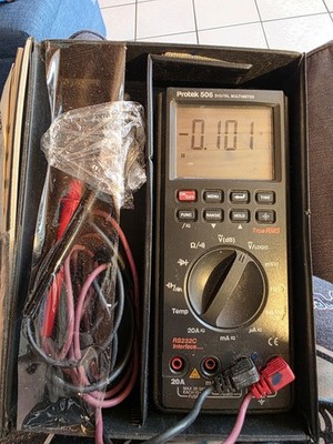 Protek 506 True RMS Digital Multimeter   Tested   Probes 