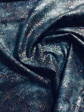 Teal and Gold Cotton fabric By The Yard - Quilt Shop Quality