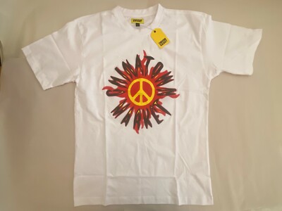 Chinatown Market Peace Guy Flame Short Sleeve T Shirt Mens L | eBay