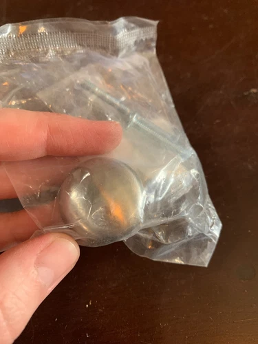 CABINET KNOB Gatsby 1-3/16"dia. Mushroom Knob Satin Nickel Design House 3950-SN - Picture 5 of 5