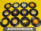 FOR DECOR: LOT OF 12 ROCK 7" 45 VINYL RECORDS KISS Stones WHO Meat Loaf Doors
