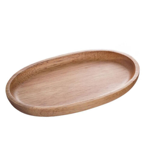 Decorative Wood Tray Snack Plate Wooden Food Board Serving Dish Plates