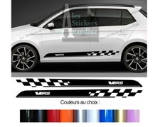 2X BANDES BAS DE CAISSE PORTES POUR SKODA FABIA VRS AUTOCOLLANT STICKER BD540-51
