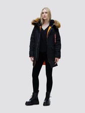 Alpha Industries Womens N3b Parka Coat Size Small - Bnwt
