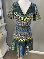 Plenty By Tracy Reese Anthropologie New Moon Dress Colorful Boho Size 6 EUC