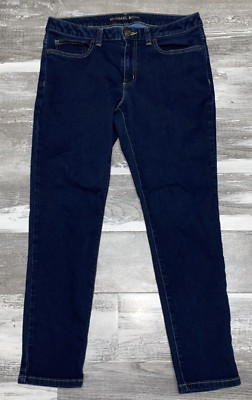 Michael Kors Izzy Cropped Skinny Jeans Dark Wash Size 6