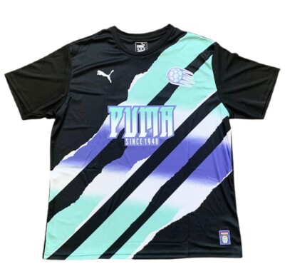 Puma Retro Soccer Jersey Shirt MLS Football Black Purple Mens 2XL