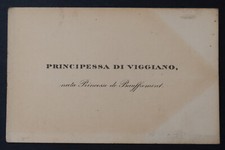 Carte de visite NOBLESSE PRINCIPESSA DI VIGGIANO née BAUFFREMONT visit card  11
