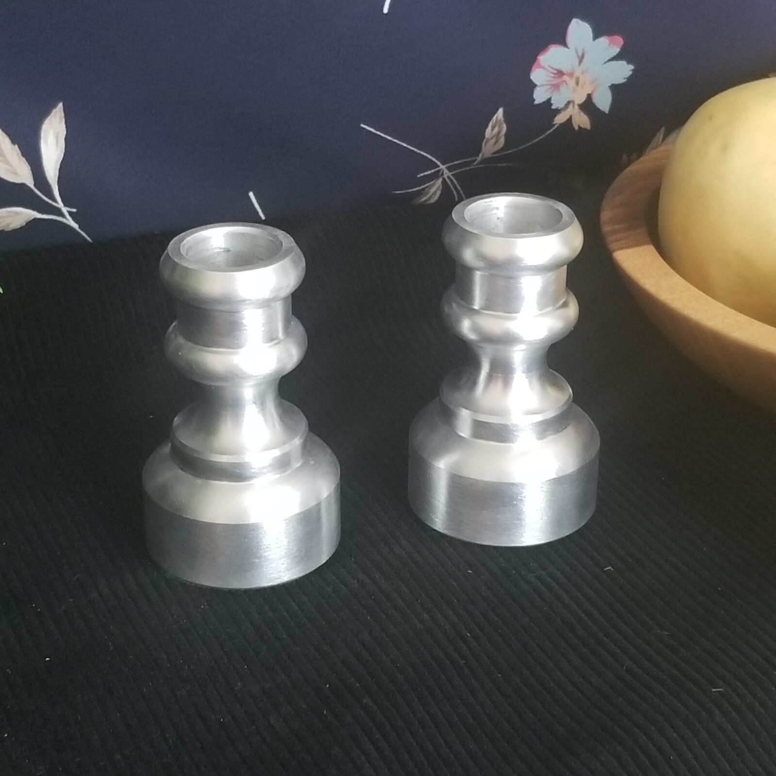 S - Set Of 2 - Turned Solid Aluminum