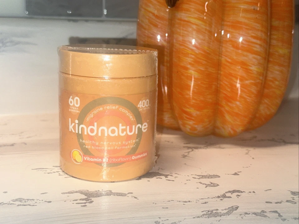 Kind Nature 维生素 B2 (Riboflavin) 400 毫克偏头痛缓解复合物 BB 7/2026 ü — 第 2/4 张图片