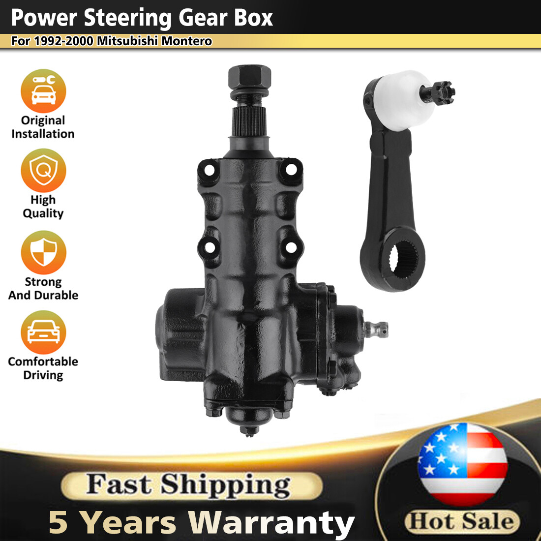 NEW Power Steering Gear Box 27-8456 For 1992-2000 Mitsubishi