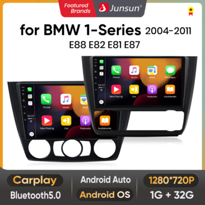 Für BMW 1er E81 E82 E87 E88 2004-2011 Android 14 Autoradio Carplay DSP BT DAB+FM