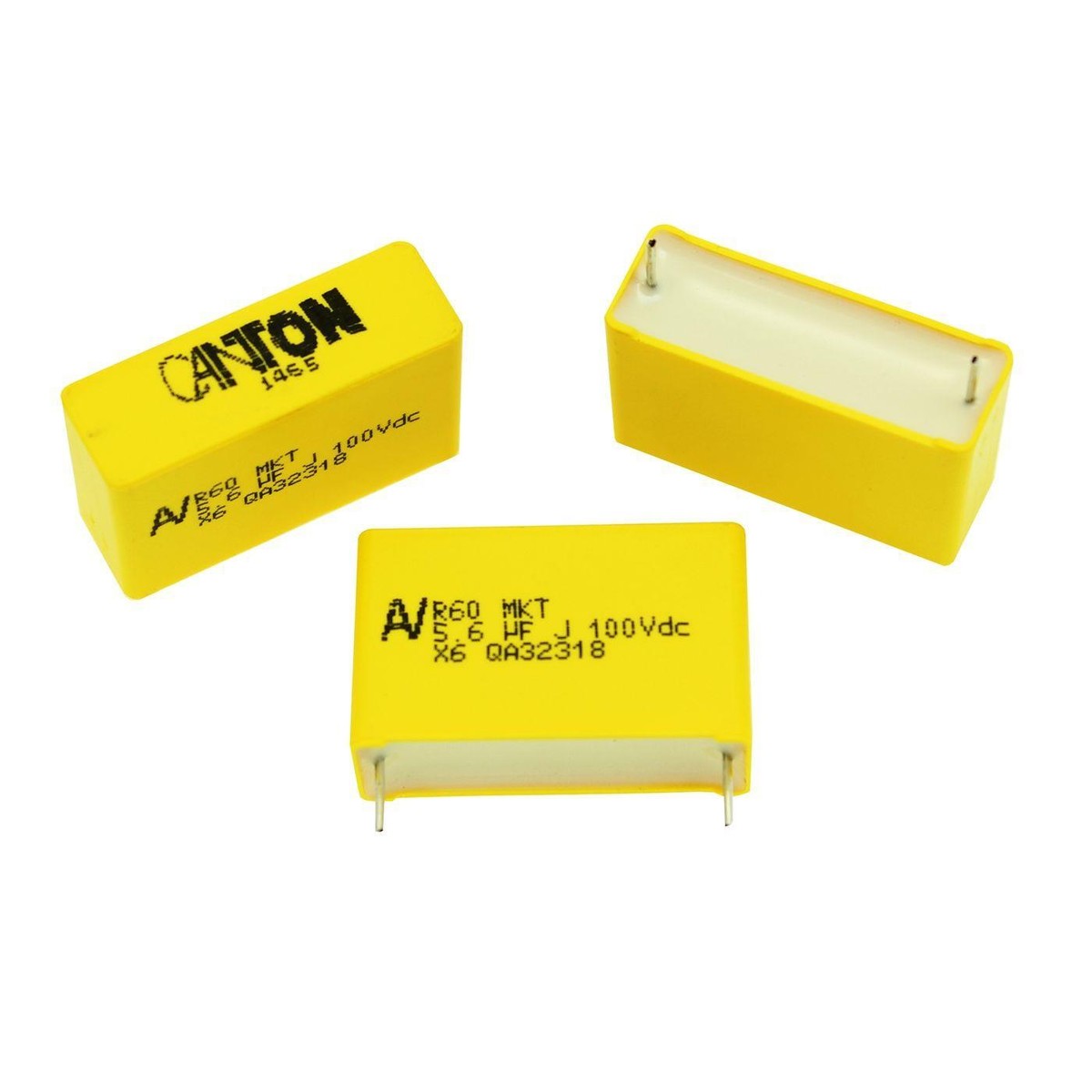 10 Condensateurs MKT à Film Radial 5,6µF 100V DC Arcotronics - Neufs, Référence R60ER4560ZC00J