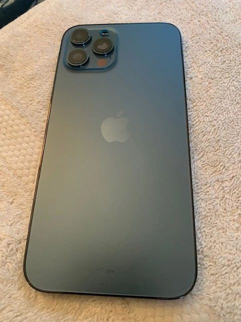 OEM Apple iPhone 12 Pro Max Cubierta Trasera Cristal Carcasa Azul (B) Foto 2 de 4