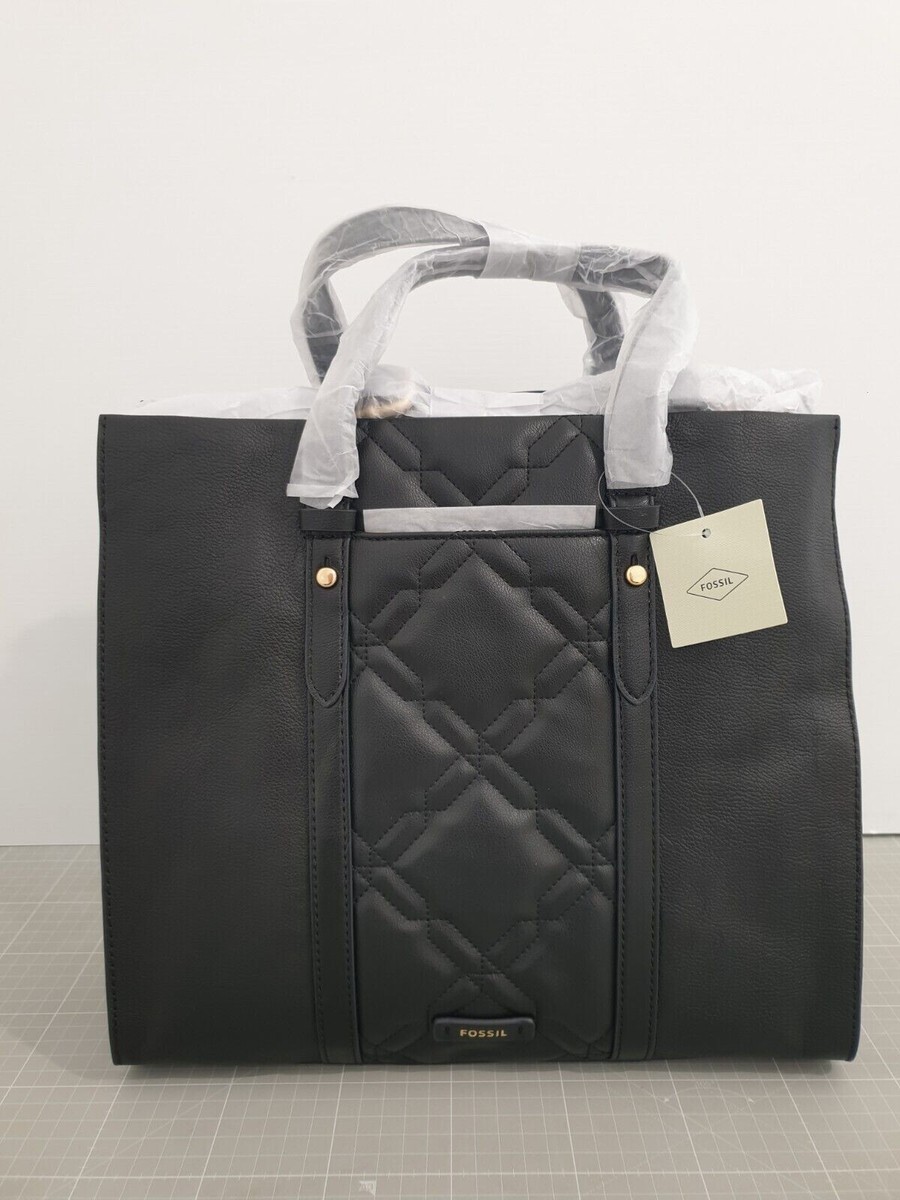 Fossil Kingston Tote Damentasche Schwarz W /Gold (SHB2858528)