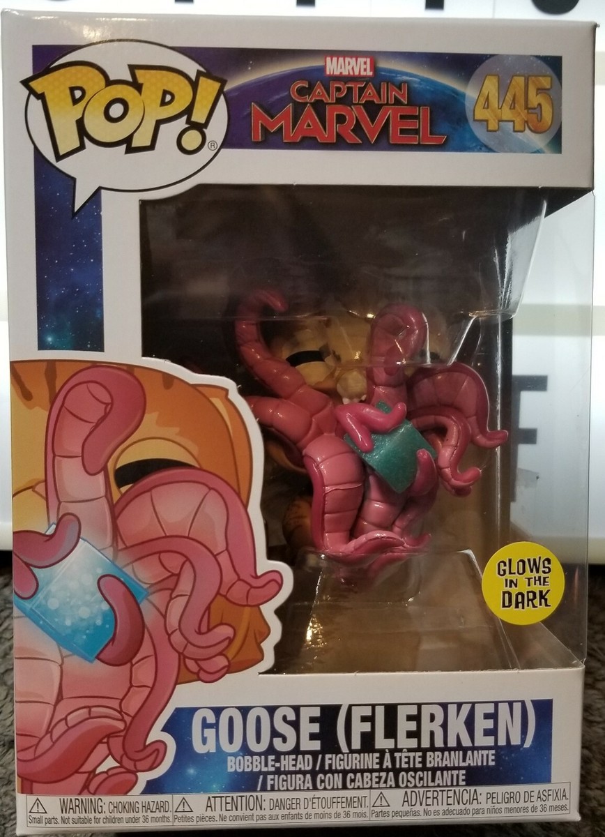 Funko POP! Marvel Captain Marvel 445 Goose Flerken Glows in the