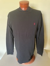 Ralph Lauren Polo Sleepwear Black Waffle Knit size XL