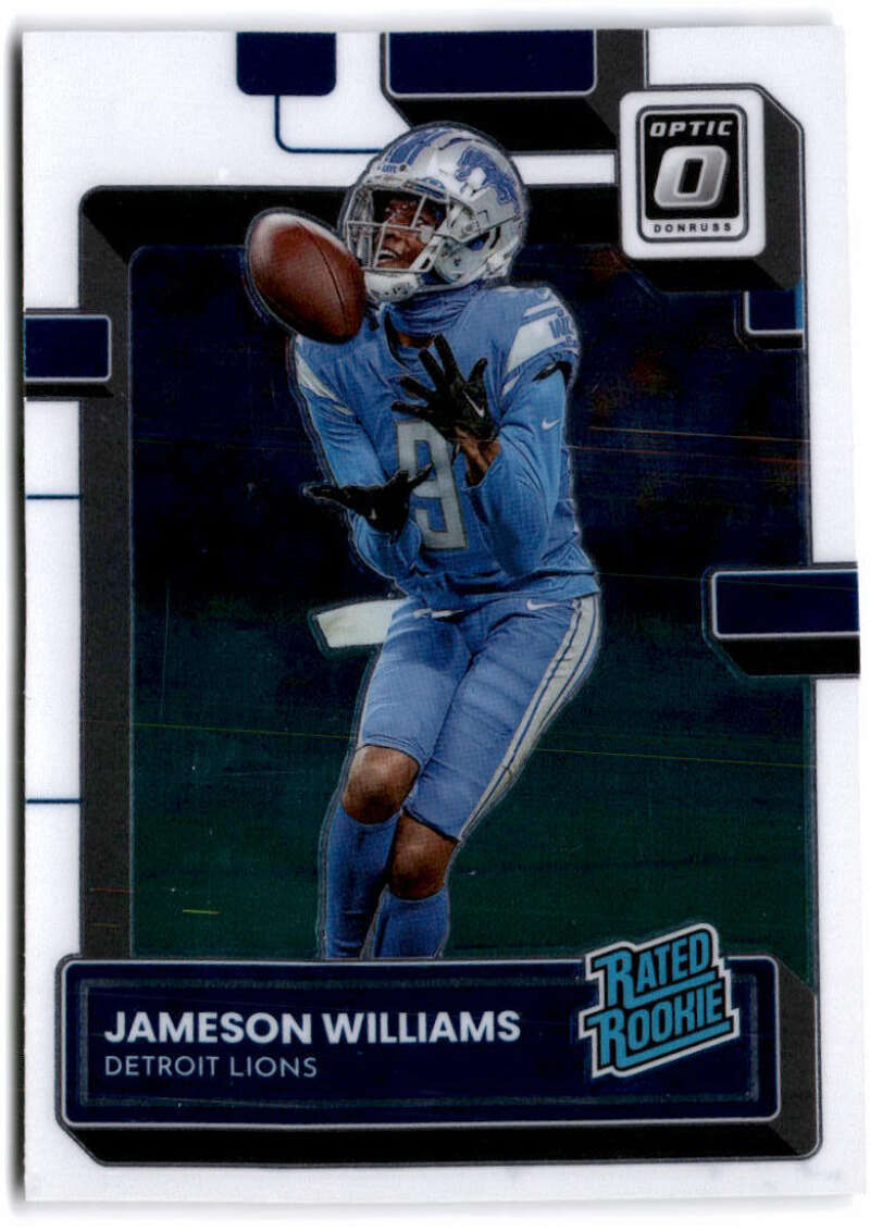 2022 Donruss Optic #208 JAMESON WILLIAMS  RC Rated Rookie Detroit Lions 