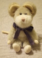 Boyds Bears Mouse Romano B. Grated Jointed Plush Teddy Bear Rat 7"