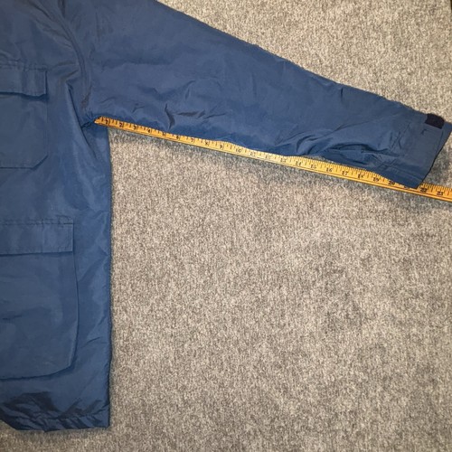 Vintage Lands' End Great Scot Parka Men's Large Blue Wool Lining Field Jacket - Picture 7 of 19