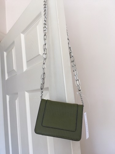 Topshop Green Mini Purse Cross Body Bag BNWT - Picture 3 of 9