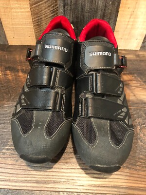 SHIMANO OFFSET SPD MO88 MENS BLACK/GRAY/RED CYCLING SHOES SIZE 47
