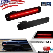 2PCS Red LED Side Marker Lights For 1973-1979 Ford F150 Bronco F Series Truck