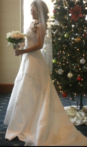 Maggie Sottero Couture Wedding Dress size 10 W Swarovski Crystals