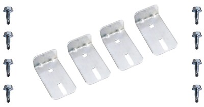 Garage Door Vertical Step Plate / Interior Lift Handle 4 pack PLUS Hardware