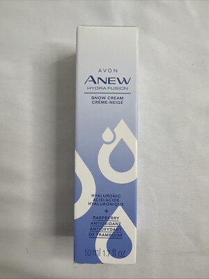 (1) Avon Anew Hydra Fusion Snow Cream  Hyaluronic Acid+Raspberry Anti 1.7 oz
