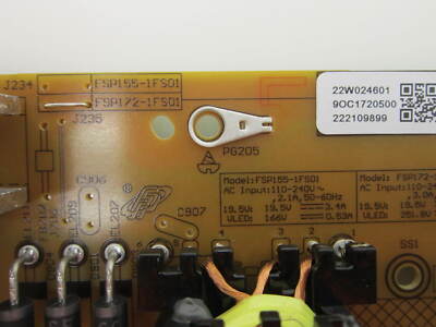 Carte d'alimentation Tv Sony KD 65XE7596 1 982 310 21 APS 395/B