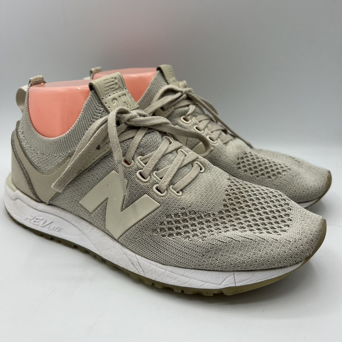 New Balance Womens Sz 247 Revlite Beige Sneakers