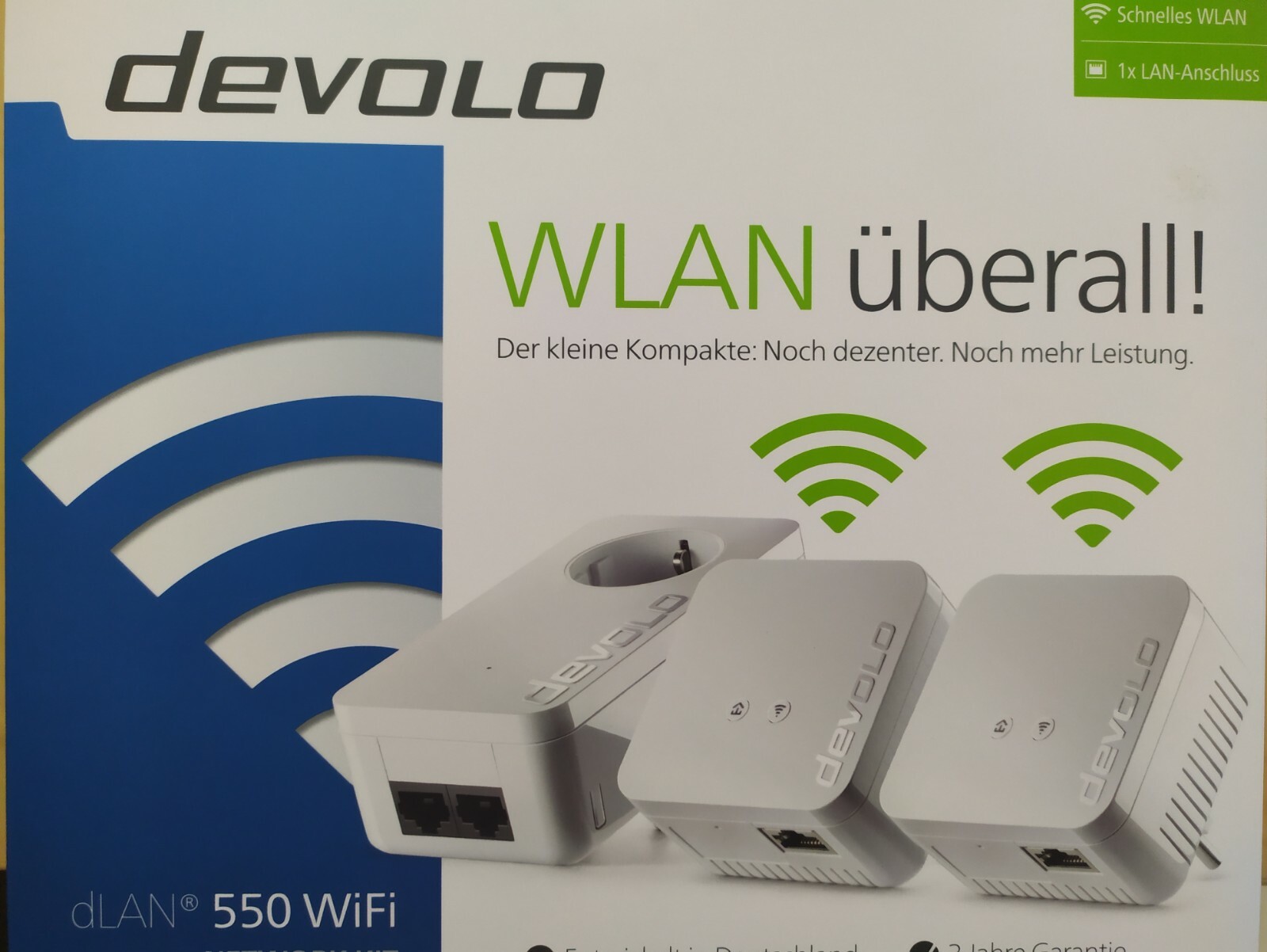 devolo dLAN 550 WiFi PowerLAN-Netzwerk - Packung von 3 online 