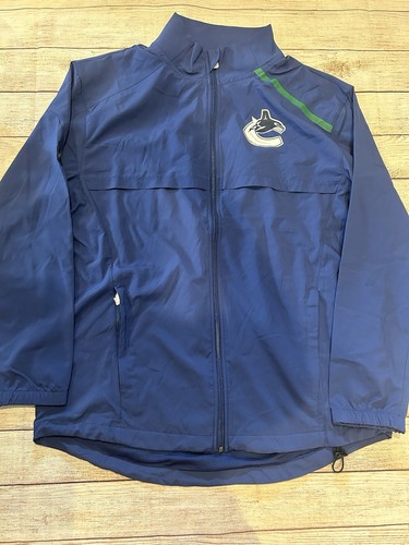 Hockey Vancouver Canucks Windbreaker mit durchgehendem Reißverschluss Fanatics Herren Large - neu ohne Etikett - Bild 1 von 8