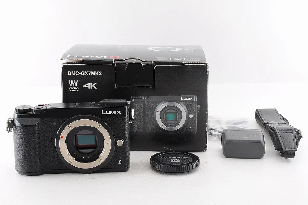 [Mint in Box Shutter Count 4811] Panasonic DMC-GX7MK2 Body Black From Japan
