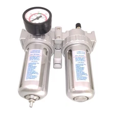 US Stock SFC-200 Pneumatic Air Filter Pressure Regulator lubricator 1/4"