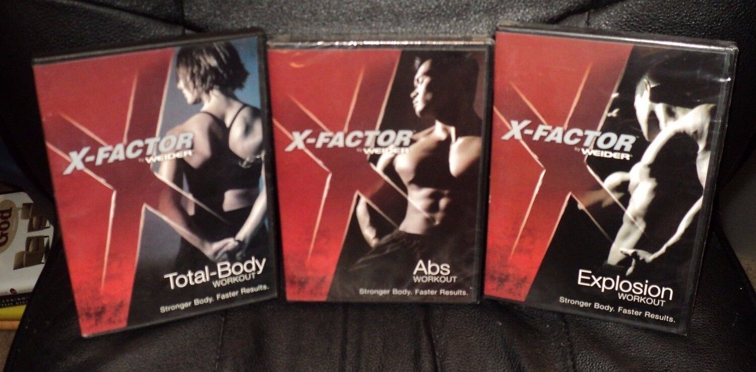 3 WEIDER X-FACTOR WORKOUTS (2009, 3 DVD) Explosion, ABS, Total Body:  Fitness Lot | eBay