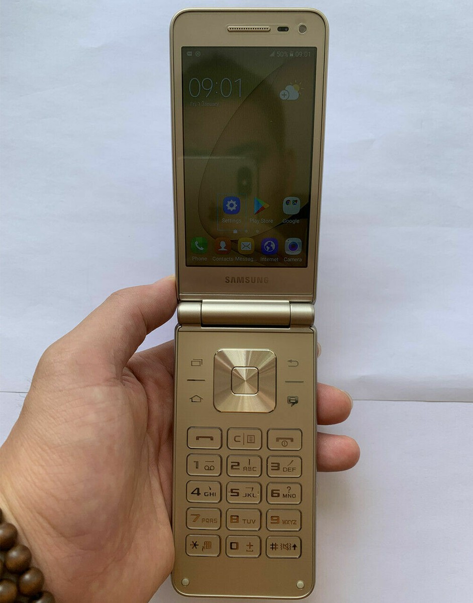 New Original Unlocked Samsung Galaxy Folder G1600 Dual SIM LTE