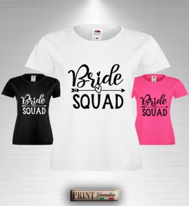 T Shirt Frasi Divertenti Matrimonio Squadra Sposa Nubilato Festa Sposi Slim Ebay