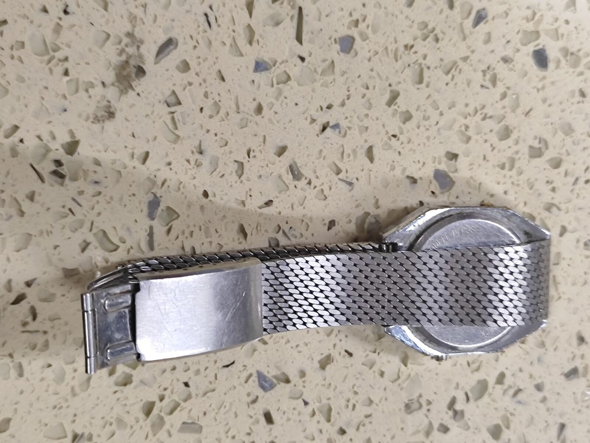 Vintage 1975 YEMA watch LCD digital Swiss made - FOR PARTS OR